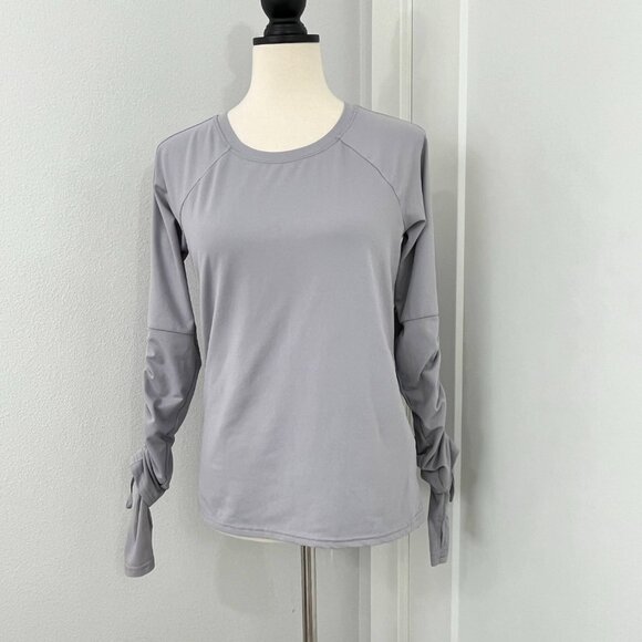 Fabletics Small Grey Cashel Adjustable Long Sleeve Top - Picture 1 of 9